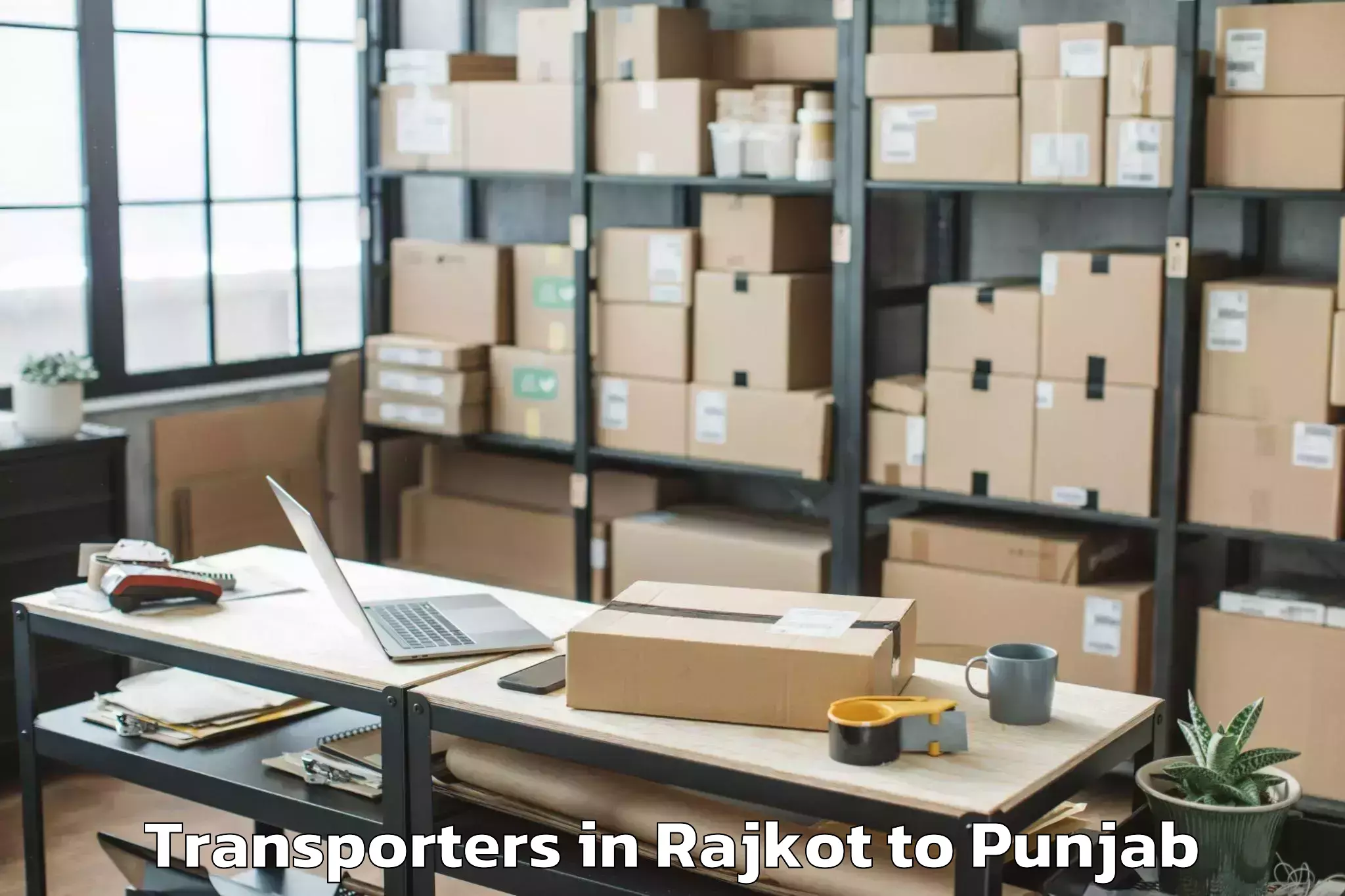 Easy Rajkot to Garhdiwala Transporters Booking